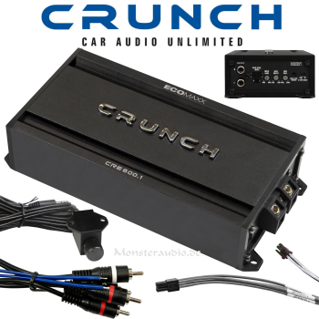 Crunch CRE600.1 digitaler mini 1-Kanal-Verstärker CRE-600.1