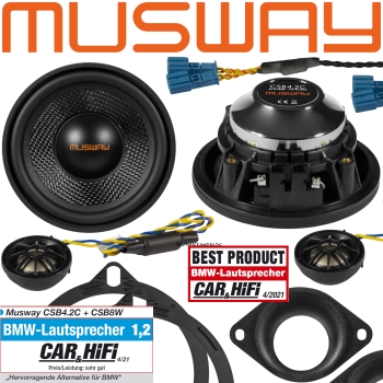 Musway CSB4.2C 120 Watt 2-Wege-System Lautsprecher BMW E- und F-Modelle CSB-4.2C