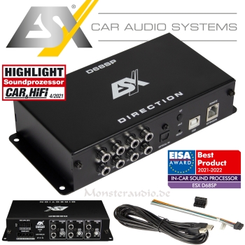ESX Direction D68SP 8-Kanal DSP digitaler Soundprozessor D68 SP