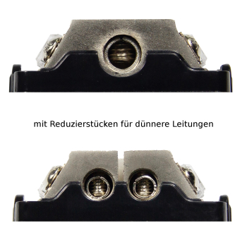 ESX DFD-1/2 Mini-ANL Sicherungsverteiler Stromverteiler Verteilerblock 1 x 50mm² - 2 x 25mm²