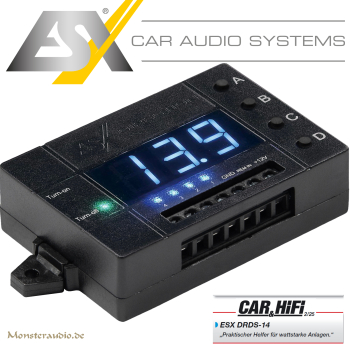 ESX DRDS-14 4-Kanal Remote Delay Switch zeitlich schaltbares Remotesignal – verhindert „Plopp“-Geräusche