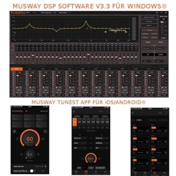 Musway DSP68 8-Kanal DSP digitaler Soundprozessor DSP 68