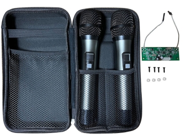 HIFONICS EB-MIC 2 Funkmikrofone für EB112A zum Nachrüsten inkl. Mikrofontasche