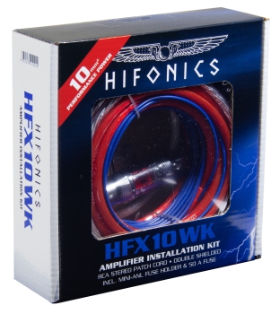 Hifonics HFX10WK 10mm² Anschlusskit Verstärker Kabelset 10qmm HFX-10WK