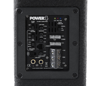 Preview: Musway MF210A 2 x 25cm Aktivsubwoofer downfire Sub + Verstärker 800 Watt MF-210A