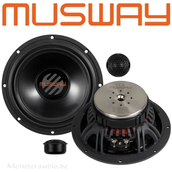 Musway MG-6.2A 16,5+2,6cm aktives 2-Wege Lautsprecher Set MG6.2A