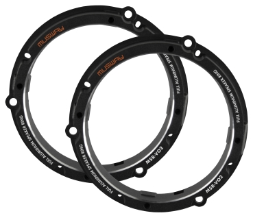 Musway MSR-VO2 Aluminium Lautsprecher Ringe für VAG Seat Skoda VW