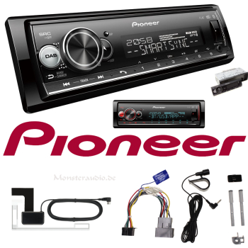 Pioneer MVH-S520DAB 1-DIN DAB+ Autoradio mit Bluetooth MVHS520DAB