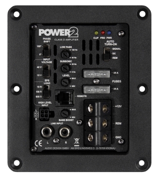 ESX POWER2 475 Watt Mini Einbau-Verstärker Digital Endstufe für Aktivsubwoofer Power 2