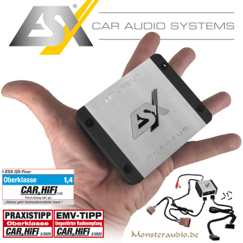 ESX QS-FOUR-ISO plug&play 4-Kanal Class D Nano Digital Verstärker QSFOURISO