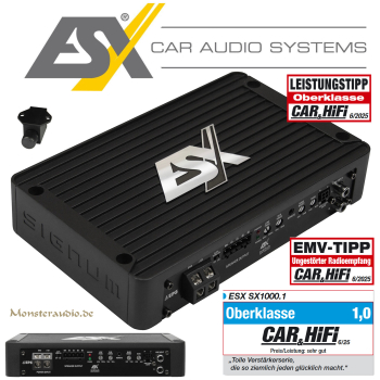 ESX SX1000.1 digitaler 1-Kanal Verstärker Endstufe Signum SX-1000.1