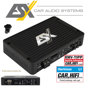 ESX SX800.2 digitaler 2-Kanal Verstärker Endstufe Signum SX-800.2