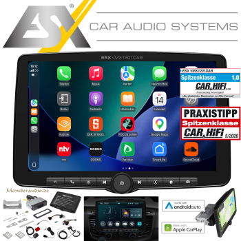 ESX VMX1201DAB 1-DIN Autoradio mit 30,5cm 12" Touchscreen apple carplay android auto DAB+