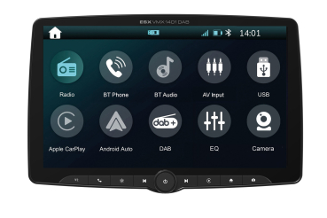 ESX VMX1401DAB 1-DIN Autoradio mit 35,5cm 14" Touchscreen apple carplay android auto DAB+