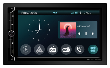 ESX VMX701DAB 2-DIN Autoradio mit apple carplay android auto Touchmonitor DAB+