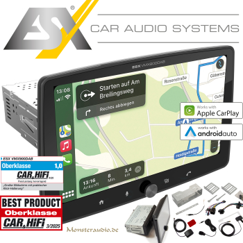 ESX VMX900DAB 1-DIN-Radio mit 9" Display DAB + Antenne Bluetooth Autoradio digital Radio VMX-900DAB