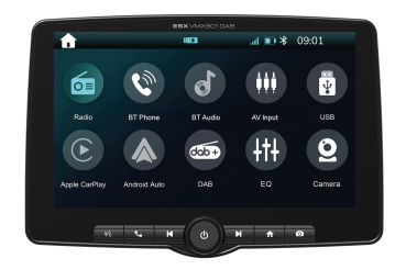 ESX VMX901DAB 1-DIN Autoradio mit 22,8cm 9" Touchscreen apple carplay android auto DAB+