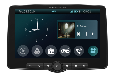 ESX VMX901DAB 1-DIN Autoradio mit 22,8cm 9" Touchscreen apple carplay android auto DAB+