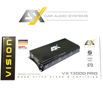 ESX VISION VX-13000 PRO digitaler SPL 1-Kanal-Verstärker Digital Monoblock VX13000Pro