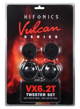 Hifonics Vulcan VX-6.2T 25mm Gewebe Neodym Hochtöner + Frequenzweiche 200 Watt VX6.2T