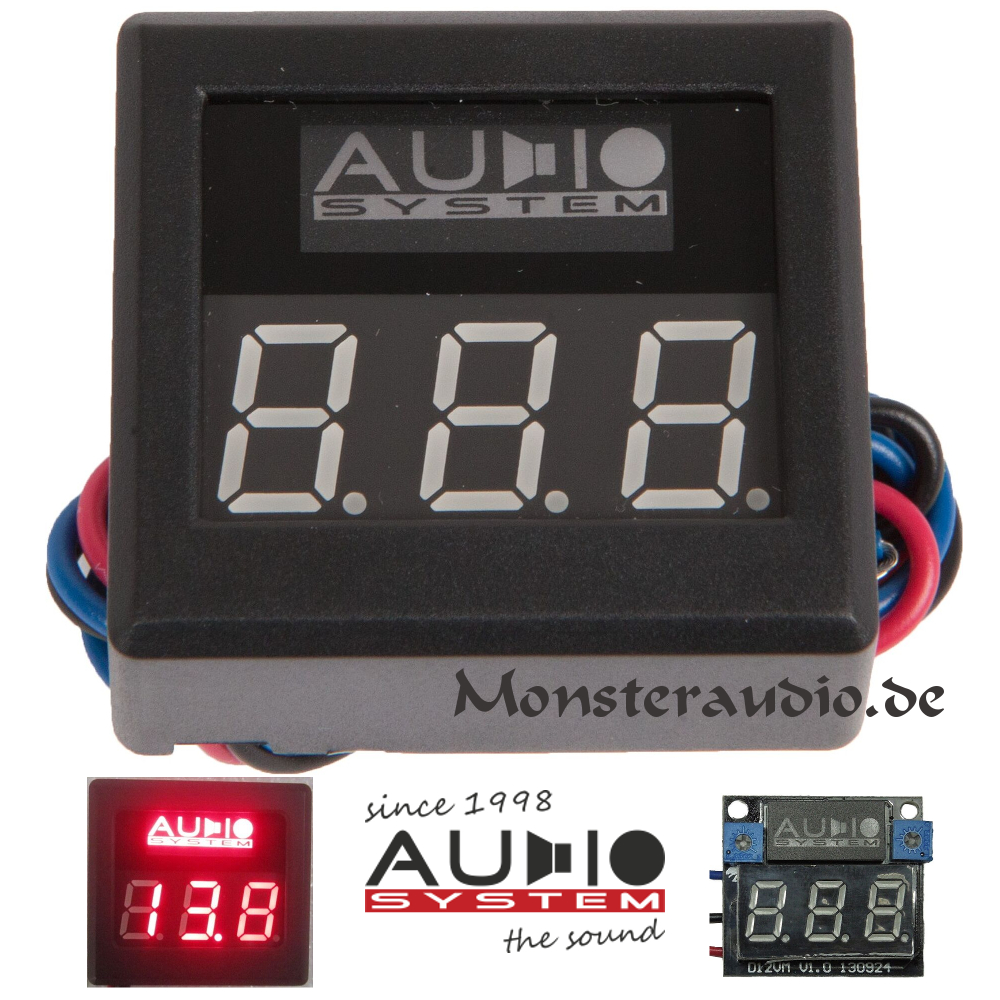 Vdo Spannungsanzeige 12V Vdo Batterie Voltmeter Einheit Voltmeter  Instrument Zubehör