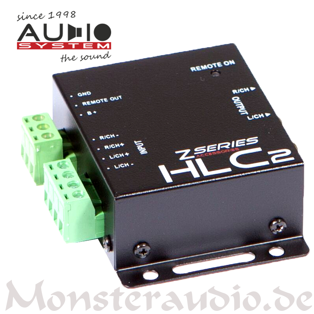 Monsteraudio Audio System HLC2 HighLowLevelAdapterConverter Konverter Autoradio Adapter HLC2