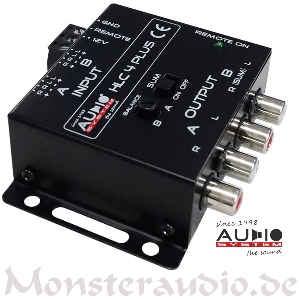 Monsteraudio Audio System HLC4 PLUS 4Kanal HighLowLevelAdapter
