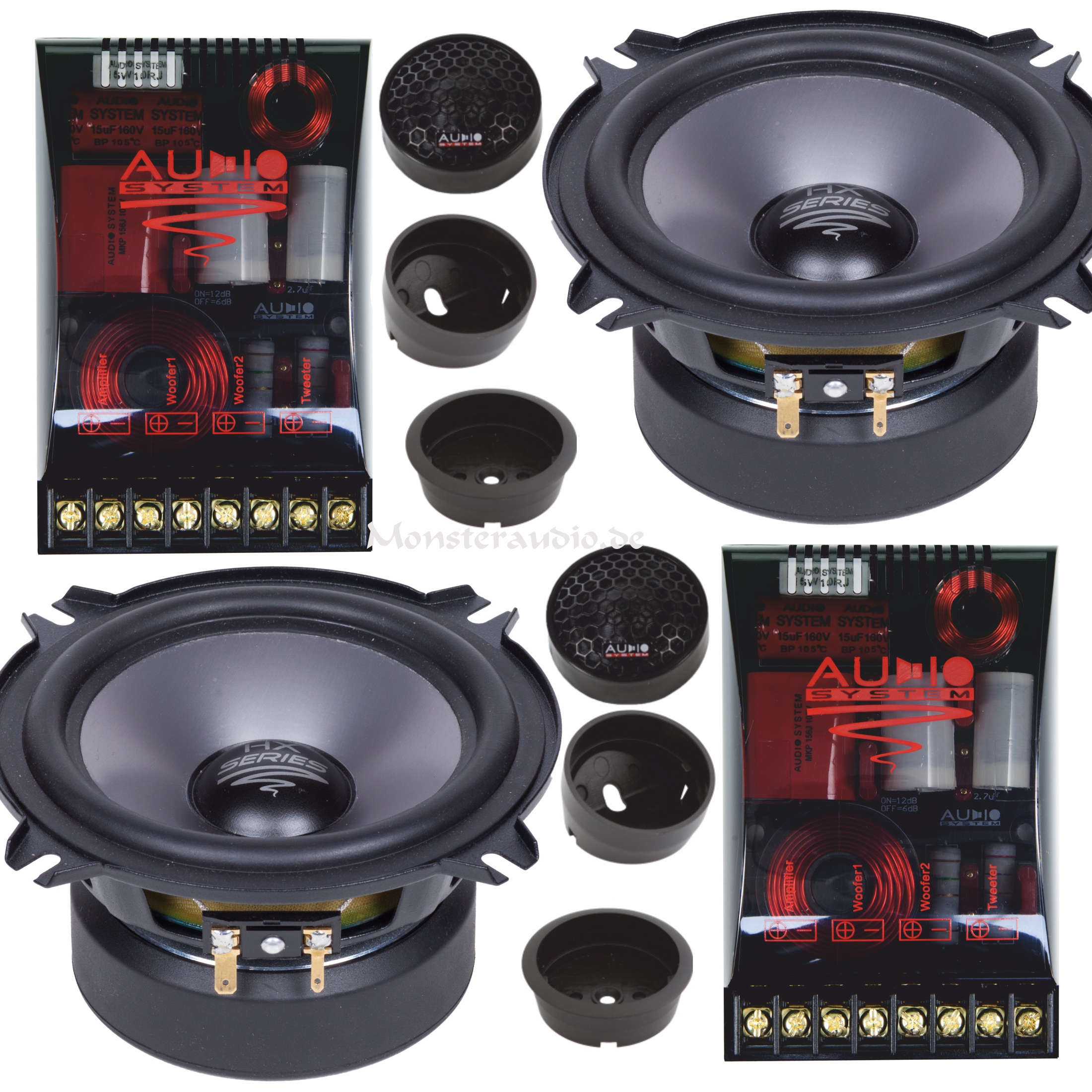 Monsteraudio - Audio System HX-130 SQ EVO2 13cm 2-Wege Komponenten