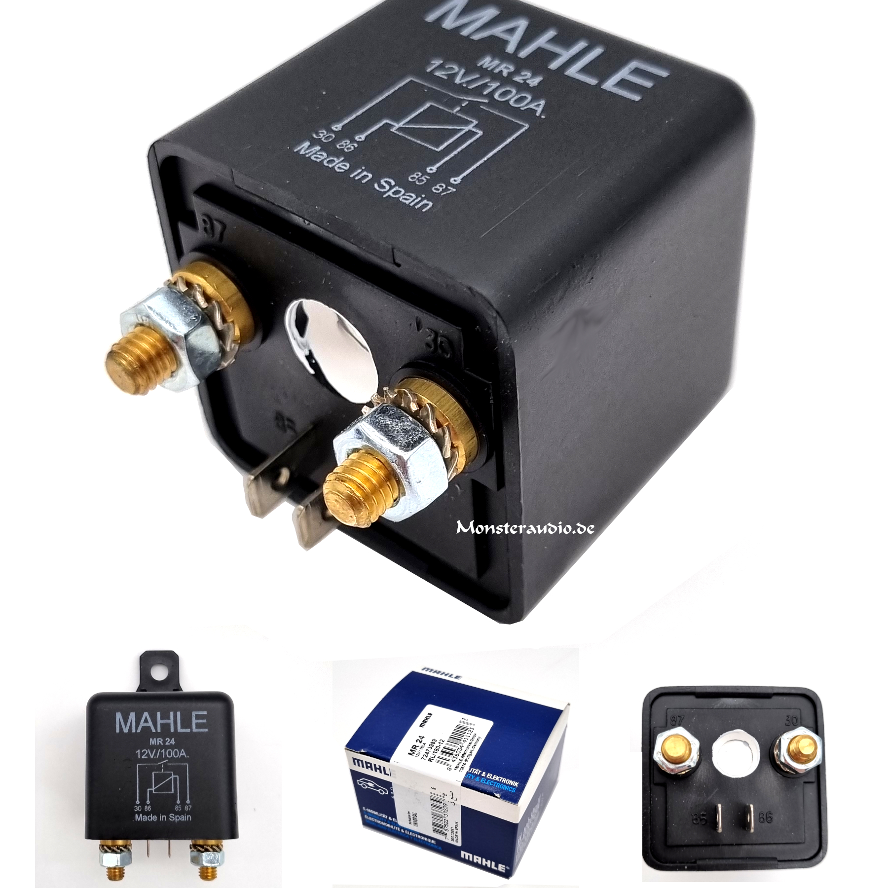 Monsteraudio - Mahle Nagares RL-180/12 100A Trennrelais Lastrelais 100  Ampere 12V Auto Batterie