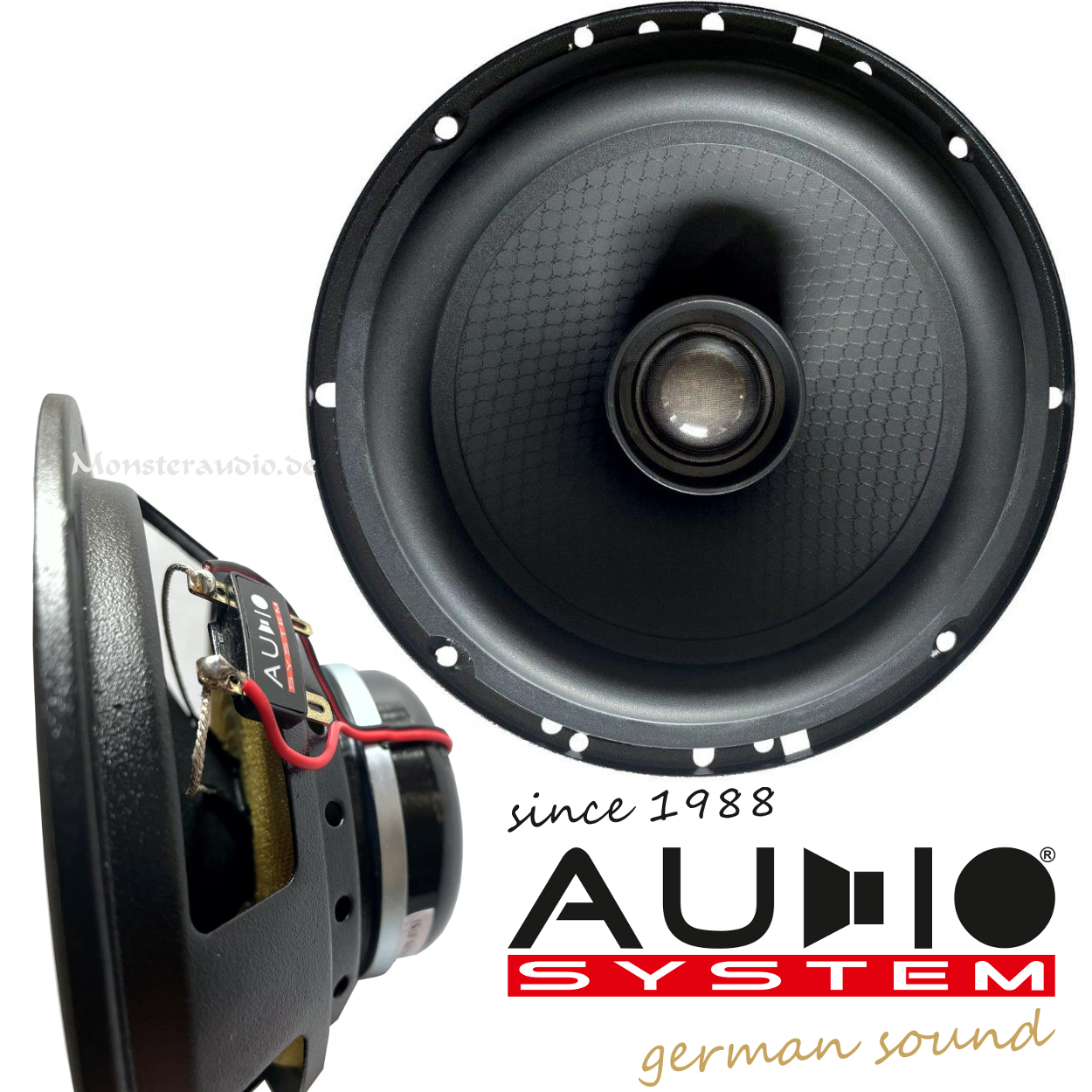 thumbnail image 2 of Audio System M 165 EVO2 16.5cm 2-Way Component Car Speakers – 260W, 3 Ohm – 165mm 2 of 3