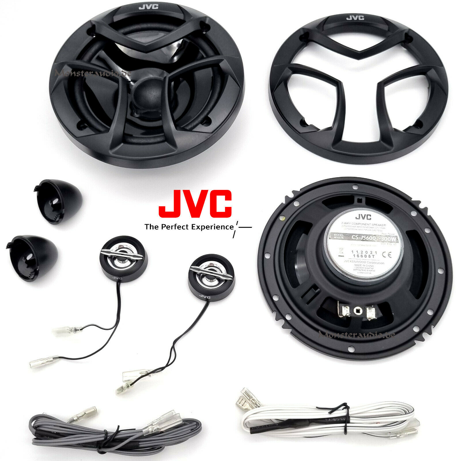 Monsteraudio - JVC CS-JS600 16 cm 2-Wege Komponenten Lautsprecher 160mm  CSJS600 300 Watt