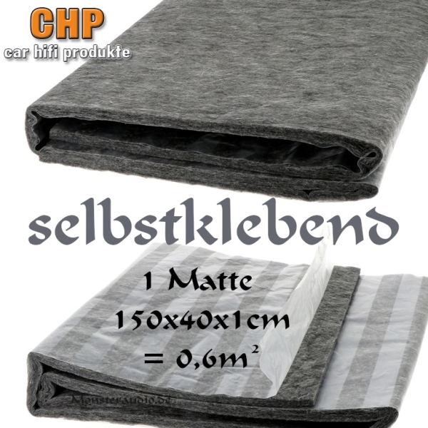 CHP Dämmvlies Dämmmatte 100x60x1cm Dämmmaterial Dämm Vlies selbstklebend (Gesamt 0,6m², Grundpreis 19,98 €/m²)