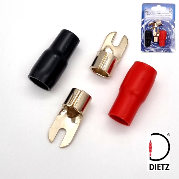 Dietz 35mm² Gabel-Kabelschuhe 2 Stück