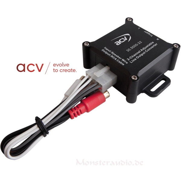 ACV high-low-level Konverter mit Remoteerzeugung 2-Kanal 30.5000-22