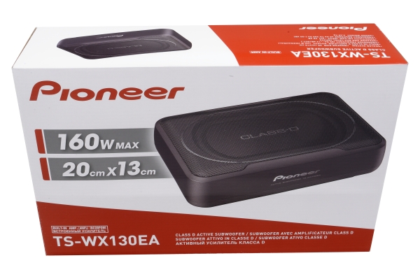 Pioneer TS-WX130EA 20x13cm Aktivsubwoofer Untersitz Sub + Verstärker 160 Watt TSWX130EA