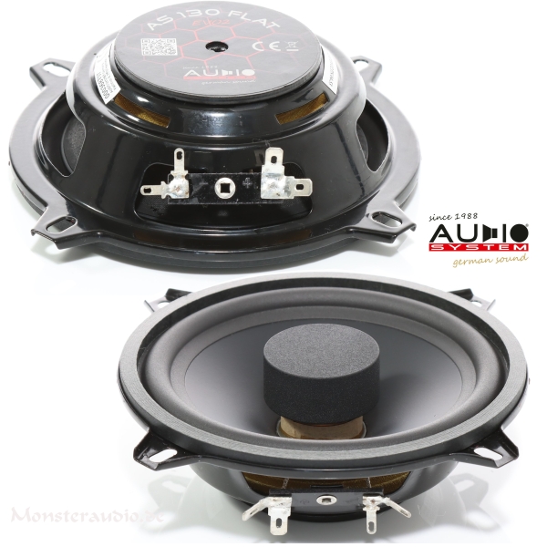 Audio System AS-130 FL EVO2 13 cm Flach Lautsprecher 130mm 260 Watt AS130FL