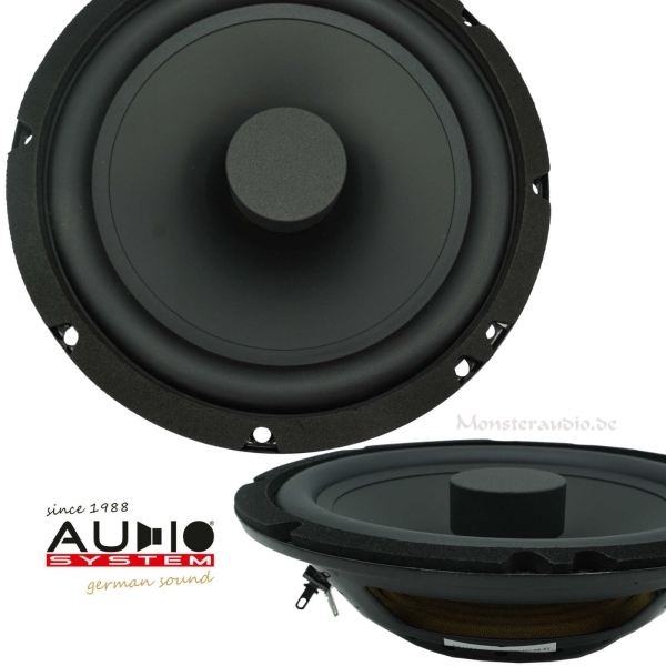 Audio System AS-165 Flat EVO2 16,5cm Kicker Kickbass-Lautsprecher Flach 165mm 130 Watt AS165 FL EVO2