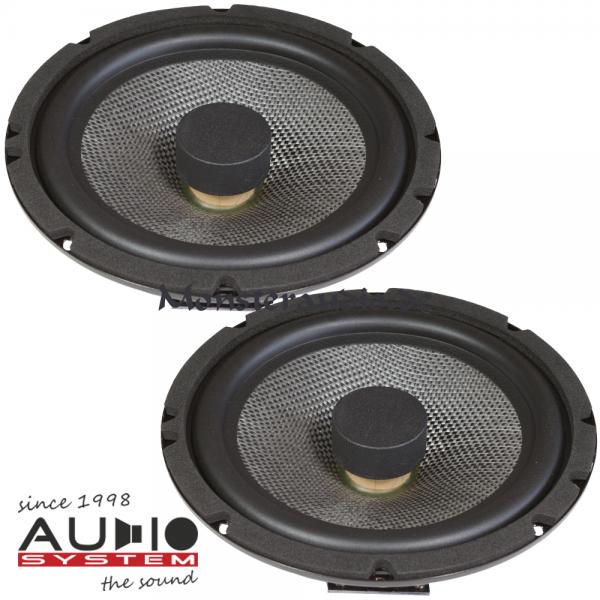 Audio System AS-165 Flat EVO 16,5cm Kicker Kickbass-Lautsprecher Flach 165mm 130 Watt AS165 FL EVO