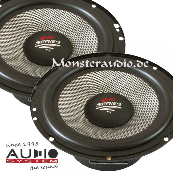 Audio System AS-165 EVO 16,5cm Kicker Kickbass-Lautsprecher 165mm 135 Watt AS165