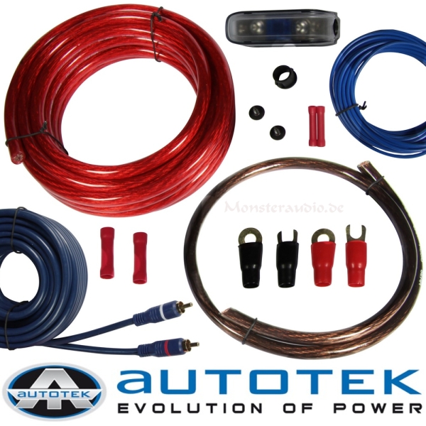 Autotek AT20Kit 20mm² Anschlusskit Verstärker Kabelset 20qmm