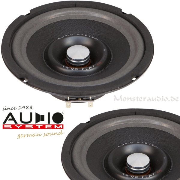 Audio System AX 08 FL EVO2 20cm Neodym-Tieftöner Lautsprecher 400 Watt T200mm AX08FL EVO2