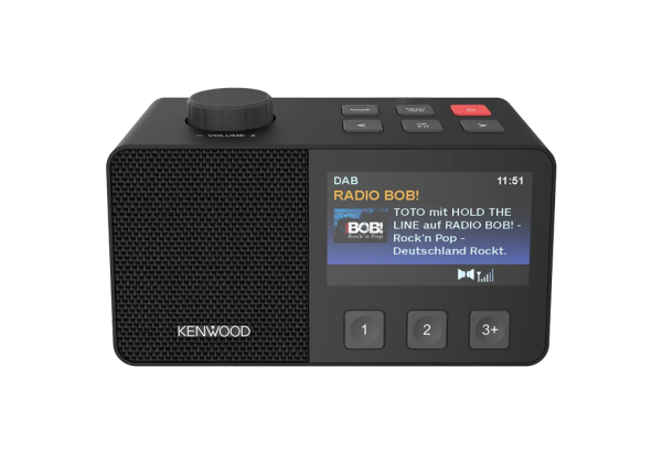 Kenwood CR-M70DAB-B Seniorenradio DAB+ FM UKW Radio ASA-Warnfunktion Blueooth mit Akku 10h CR-M70DAB