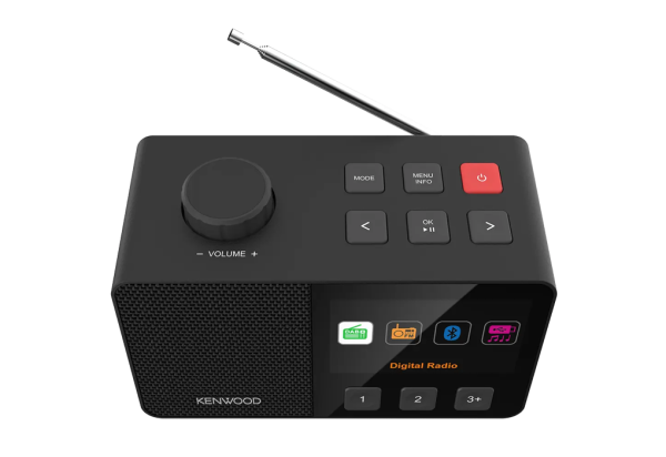 Kenwood CR-M70DAB-B Seniorenradio DAB+ FM UKW Radio ASA-Warnfunktion Blueooth mit Akku 10h CR-M70DAB