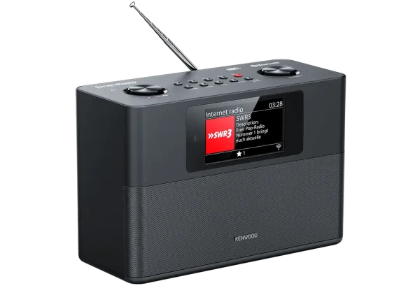 Kenwood WiFi Internetradio DAB+ FM UKW Stereo Blueooth Lautsprecher Küchenradio TFT schwarz CR-ST200S-B