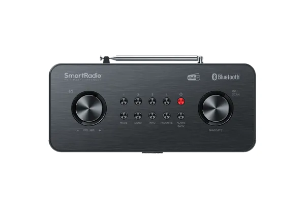 Kenwood WiFi Internetradio DAB+ FM UKW Stereo Blueooth Lautsprecher Küchenradio TFT schwarz CR-ST200S-B