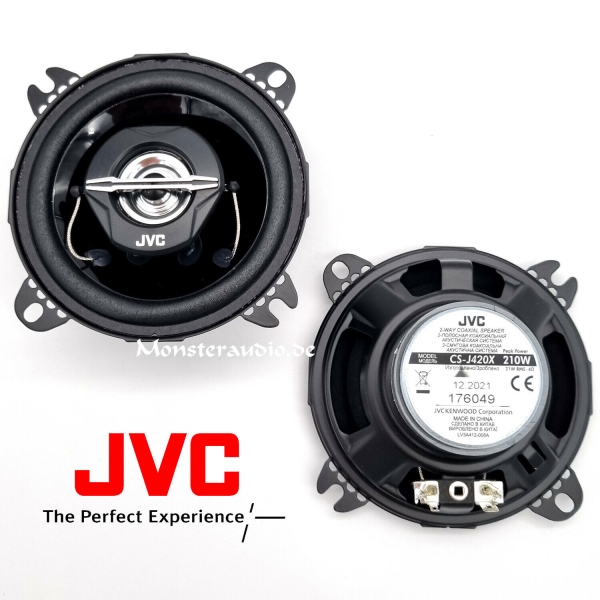 JVC CS-J420X 10cm 2-Wege Koaxial Lautsprecher 100mm CSJ420X