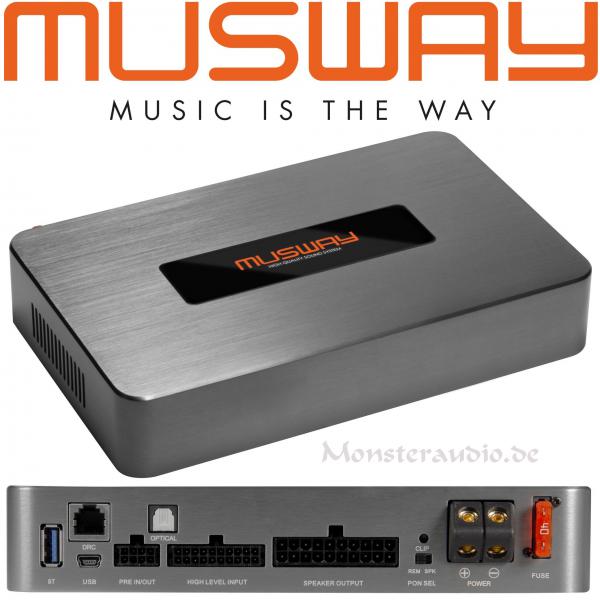 Musway D8v3 8-Kanal Micro Verstärker Endstufe mit 10-Kanal DSP D8 v3