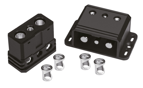 ESX DPP50 Schnellverbinder für bis zu 50mm² Kabel Strom Masse & Remote - Kopie