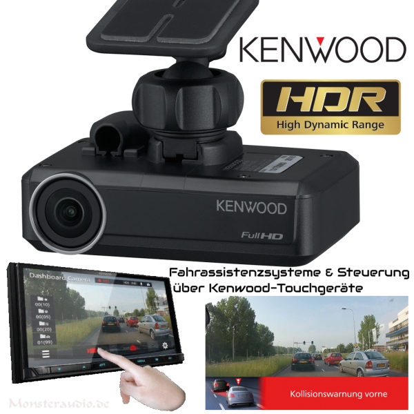 Kenwood DRV-N520 Full-HD Dashcam für Moniceiver Navi G-Sensor Fahrassistenz HDR