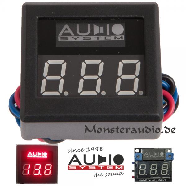 Audio System DVM-12 digitales Voltmeter Auto Spannungsanzeige 12 Volt PKW DVM12